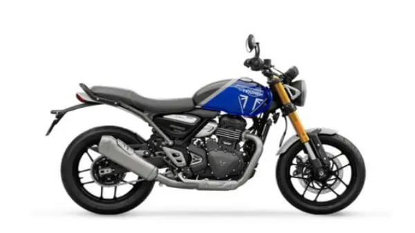 Triumph Speed 400 Caspian Blue and Storm Grey